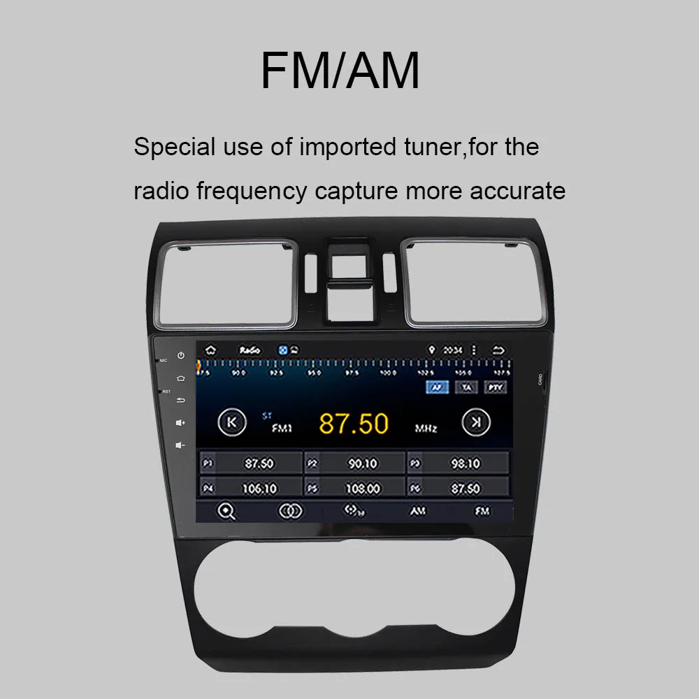 Excellent 9" Octa Core Android 9.0 Car Radio Player For Subaru Forester 2015-2019 Steering wheel multimedia GPS Navigation Head Unit 7