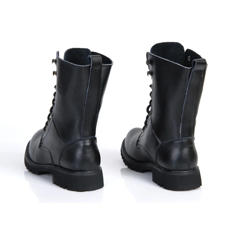 Genuine Leather Men Military Boots Men's Motorcycle Riding Hunting Casual Walking Shoes Designer desert Botas Hombre black #11 Genuine Leather Men Military Boots Men's Motorcycle Riding Hunting Casual Walking Shoes Designer desert Botas Hombre black #11