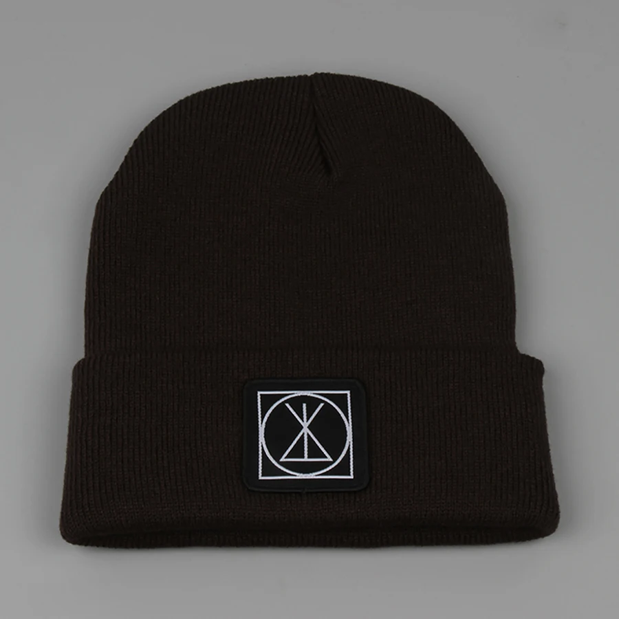 Winter Hats For Women Rice Word Cloth Paste Beanies Hat Unisex Outdoor Sports Sand-proof Warm Beanies Hats Embroidery (8)