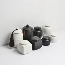 Грубая Керамика горшок чайный набор кунг-фу печи грубая керамика керамическое уплотнение для хранения чая грудной бак пуэр чай Caddy может черный подарочная коробка