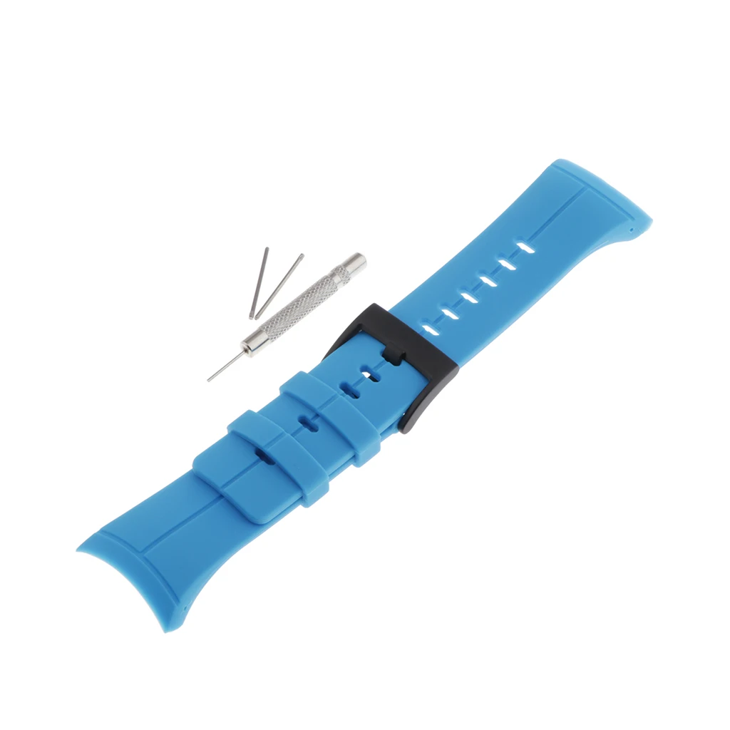 

24mm Silicone Watch Strap For Suunto Spartan Watchband Replacement Watch Belt Repair Accessories Rubber Steel Buckle Wristband
