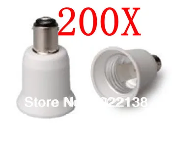 

200pcs BA15D-E26 LED socket adapter Lamp Holder lamp base Socket Converter free shipping with tracking no.