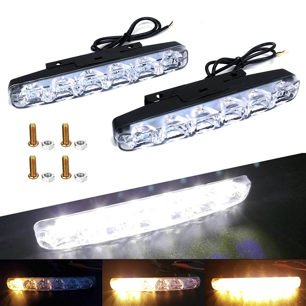 Bright Yellow Flashing Flowing LED Car Turn Signal Light Driving