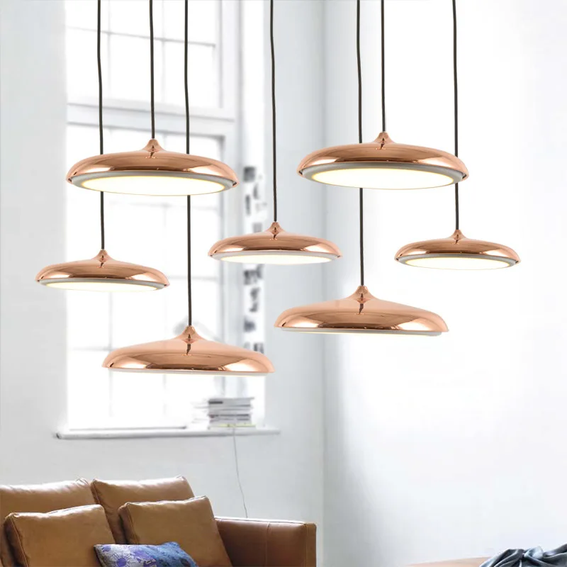 

minimalist restaurant chandelier modern minimalist bedroom bar lighting individuality circular saucer study Chandelier