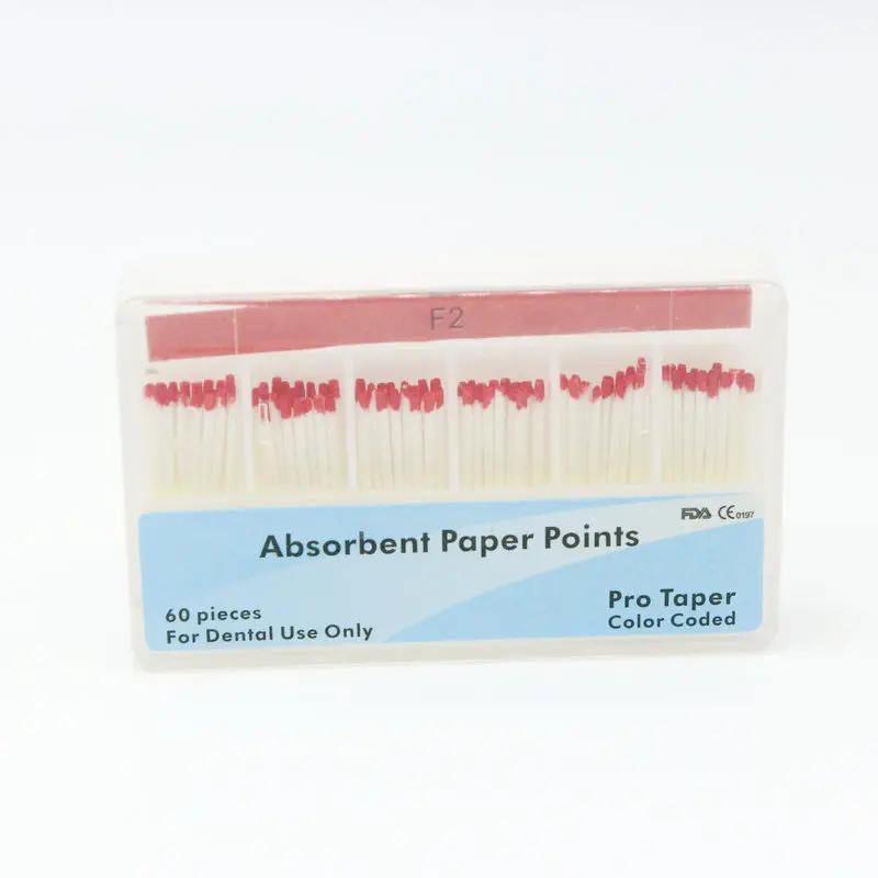 4 Packs Dental Protaper Absorbent Paper Points F1 F2 F3 for Protaper Files Assorted Dental materials for Root Canal