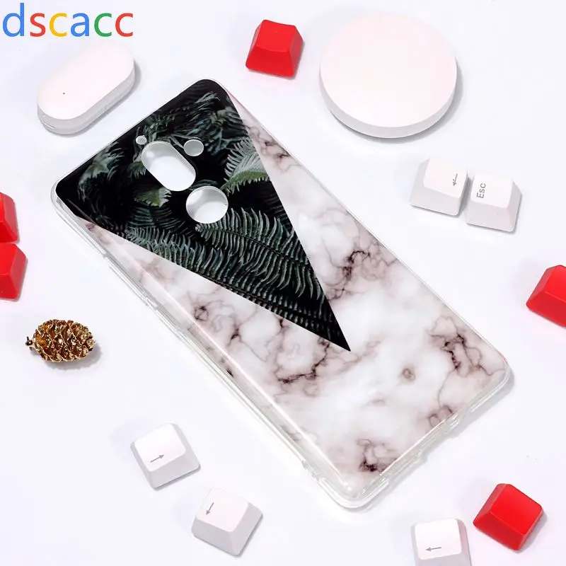 DSCACC мраморный IMD Мягкий ТПУ чехол для Nokia 6 Plus 7 Plus 1 100 шт