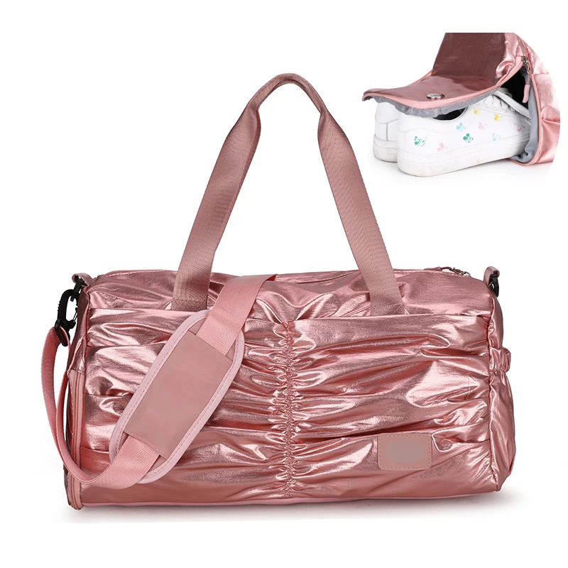 Женские спортивные сумки, большая сухая и влажная разделительная обувь, отсек, женские дорожные сумки, розовый вещевой мешок, спортивные