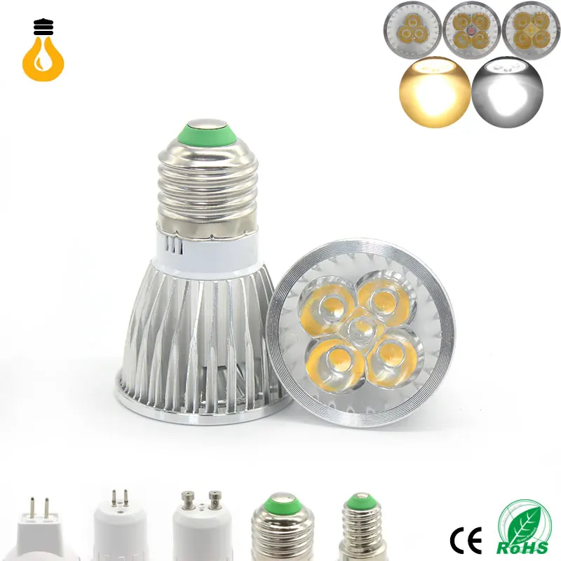 E27/GU10/GU5.3/MR16 AC12/85 265 V 12W 15W высокая яркость светодиодный прожектор лампа реальный