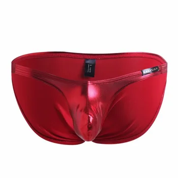 

Men's Fashion Comfortable Faux Leather Underwear,Men's Sexy Briefs,Men's Underwear
