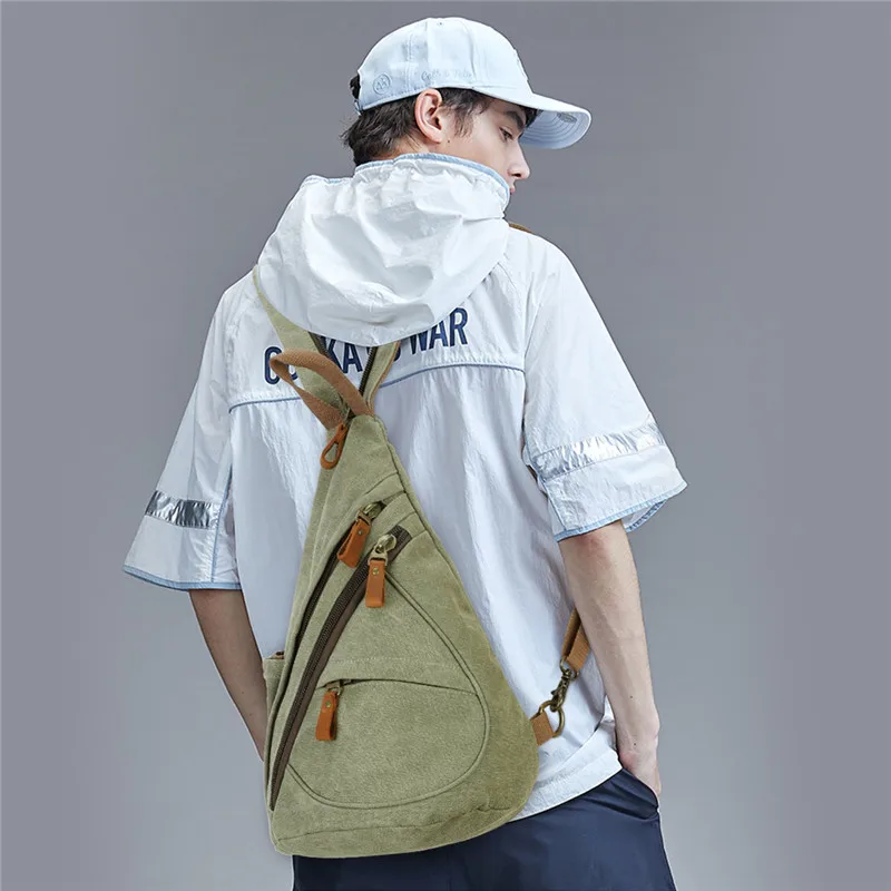 Рисунок 2 - Повседневная Холщовая Сумка-слинг для мужчин и женщин