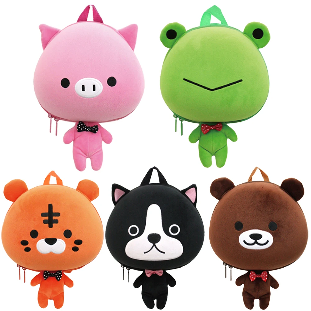 

3D Cartoon Animal Backpack Kids Children Schoolbag Shoulder Bags Frog, Bear, Dog, Pig, Tiger Schoolbag for Kids Favorite Bags