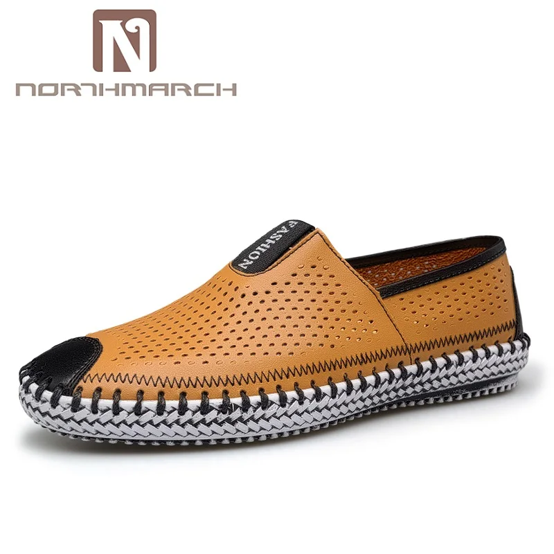 

NORTHMARCH Handmade Summer Style Shoes For Men Casual Mesh Breathable Lightweight Krasovki Men Slip On Tenis Masculino Adulto