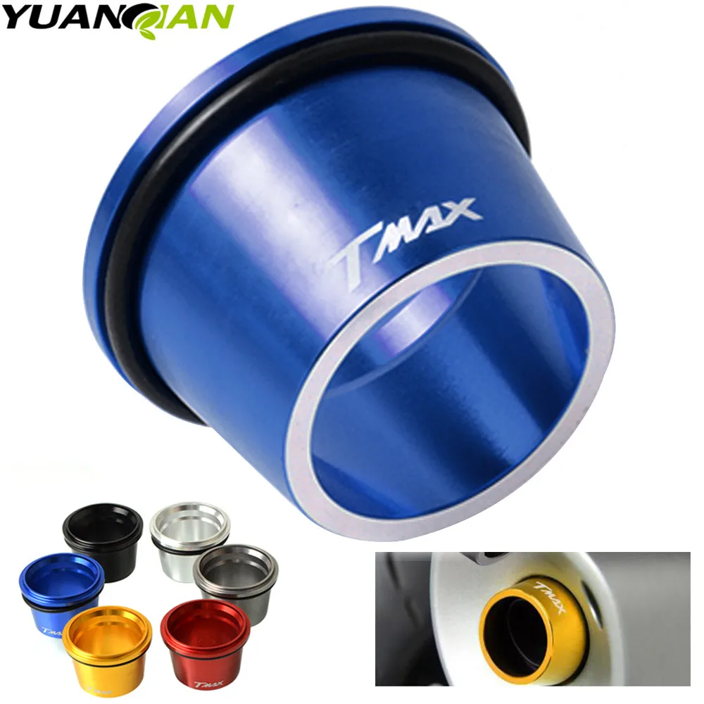 

2018 New Aluminum alloy Exhaust Tip pipe muffler tip For Yamaha Tmax 530 tmax 2012-2017 With logo tmax