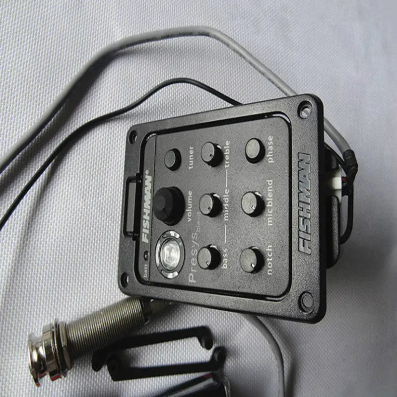 NEW!Hot Fishman 301 4 Band EQ Equalizer Acoustic Guitar Preamp Piezo