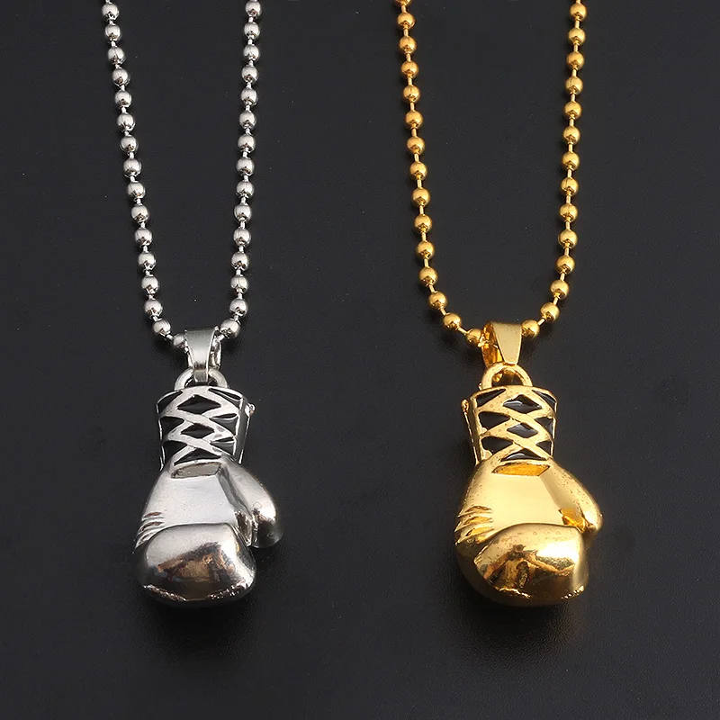 SG New Fashion Punk Style Mini Boxing Glove Necklace Hop Hip Fitness