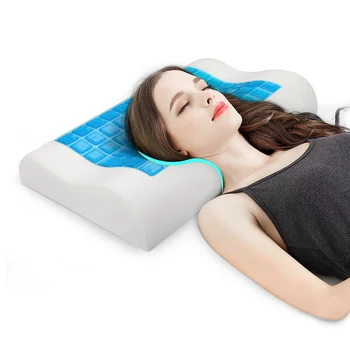 

Orthopedic Memory Foam Pillow Bamboo Gel Pillow Slow Rebound Pressure Cervical Pillow for Sleeping
