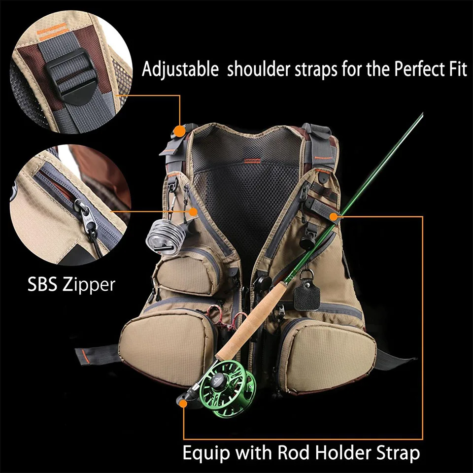Maximumcatch новый Tech Fly Fishing Vest Pack регулируемый сетчатый жилет куртка