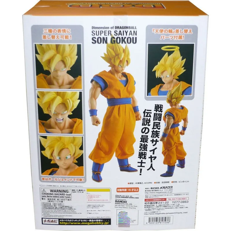 PrettyAngel-megahouse натуральный размер Dragon Ball DOD Супер Саян Гоку ПВХ фигурка