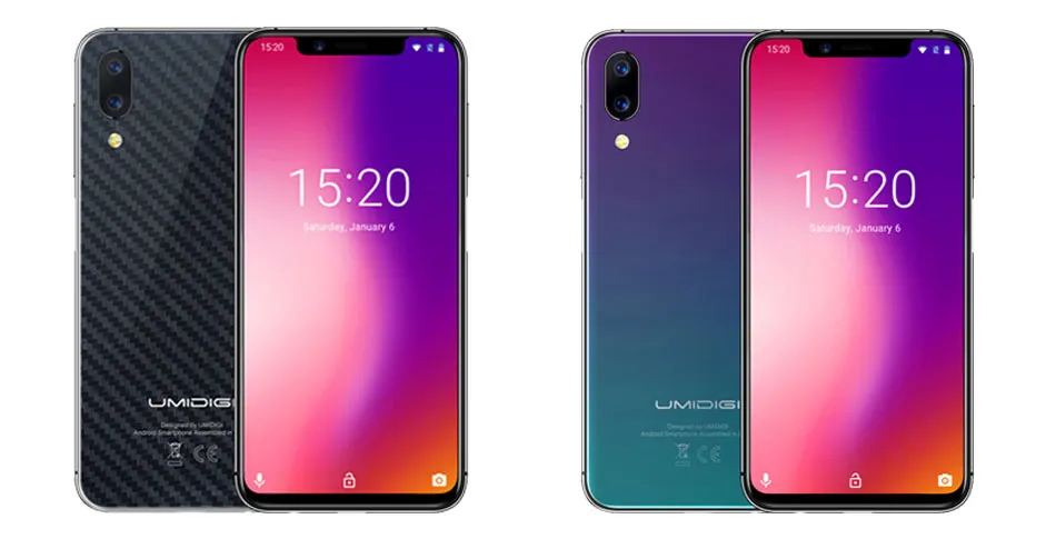 UMIDIGI One 5,9 " Андройд 8,1 мобильный телефон 4 ГБ 32 ГБ P23 восьмиядерный смартфон 12MP + 5MP двойной 4Г разблокировка лица глобальная версия компактный