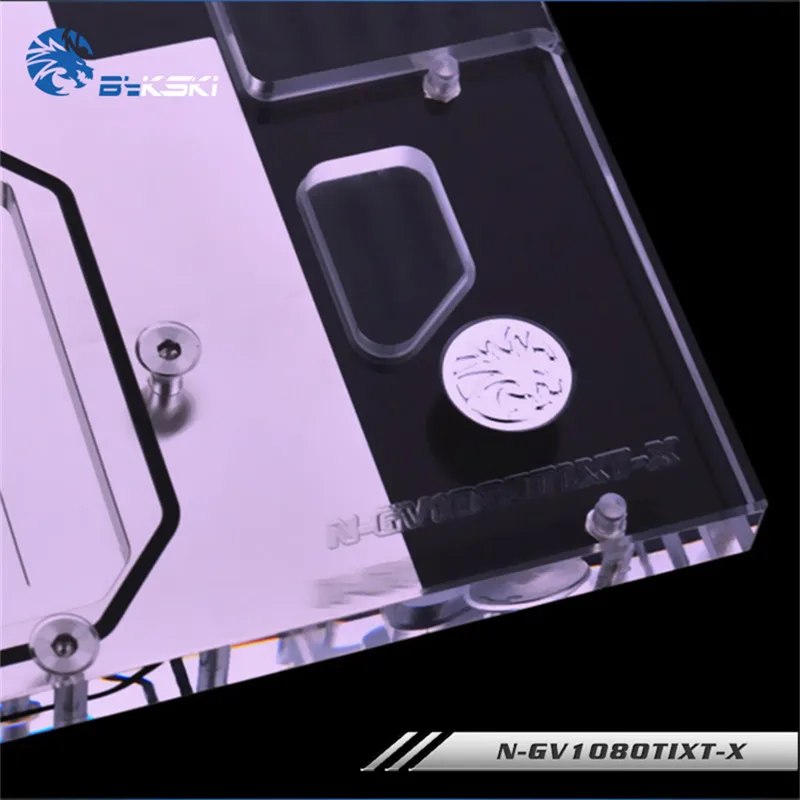 Водяной блок Bykski с полным покрытием графического процессора для GIGABYTE AORUS GTX 1080 Ti