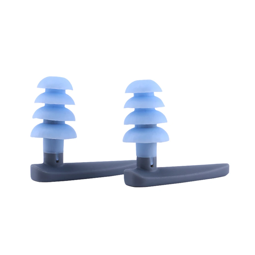 

Women Men Outdoor Adult Kids Anti-fall Aquatic Waterproof Soft Silicone Swimming Ergonomic Reusable Small Portable Ear Plug Pool