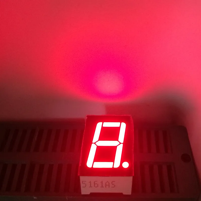 

100Pcs 1digit 7segment 0.56inch Common Anode Cathode Display 0.56 LED 7Segment Number Display 1Bit 0.56" Red LED Display Digital