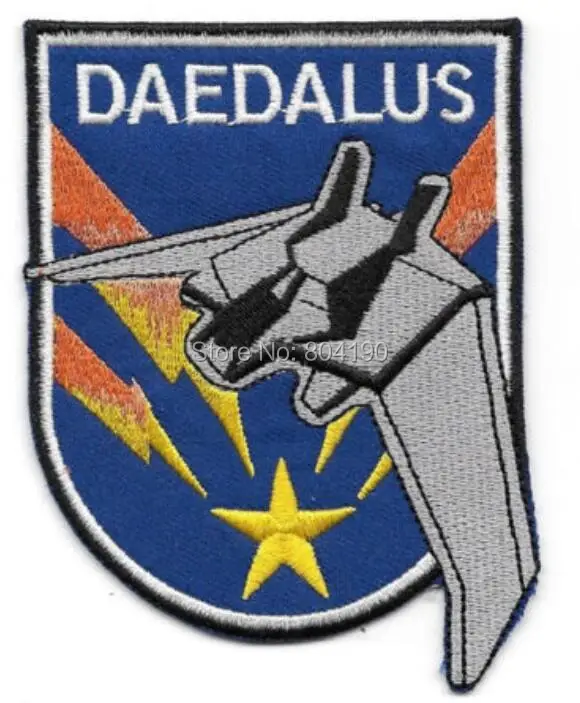 

4.25" Stargate Atlantis Daedalus Ship Captain patch Embroidered Movie TV Series applique Sew On iron on badge New Film Logo