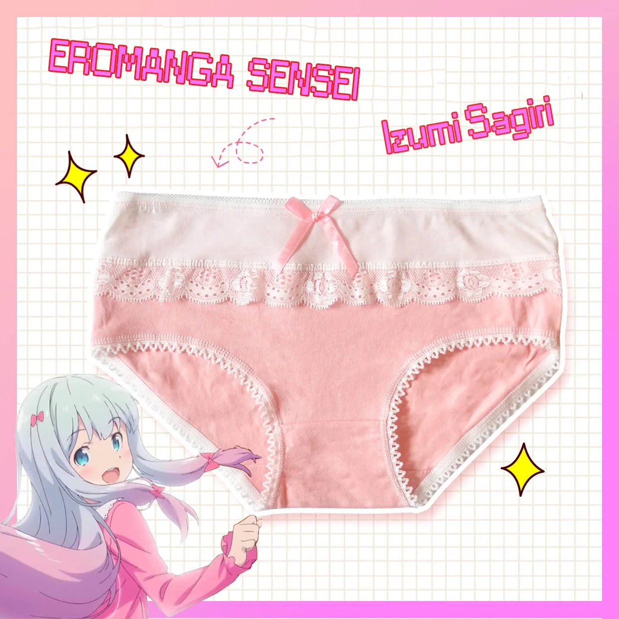 Аниме &quotEromanga Sensei&quot Izumi Sagiri тема милый Для женщин ежедневно интимных трусы