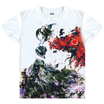 

Tokyo Ghoul Ken Kaneki New Summer Animal T Shirt 3D Printed Men Characters Anime Short Sleeve T-shirt Man Tops Tees Camisetas