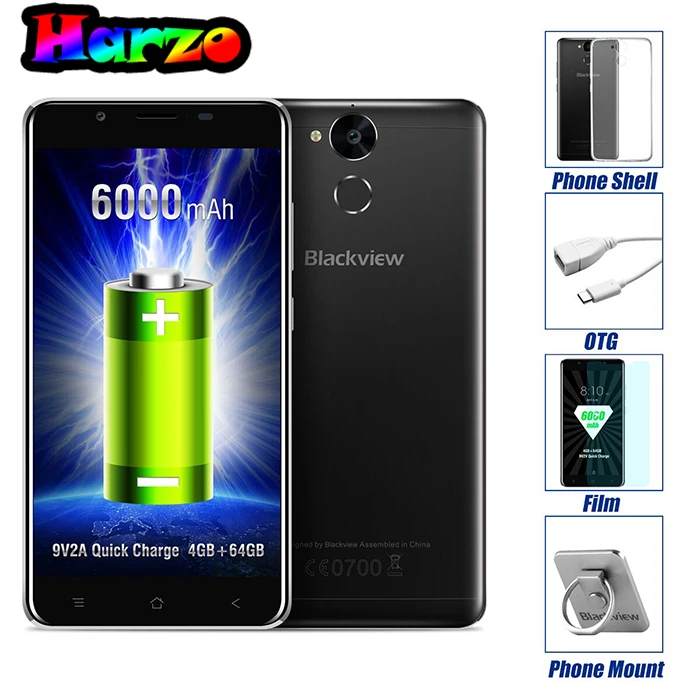 Цена за Blackview P2 6000 мАч 4 ГБ + 64 ГБ Мобильного Телефона Android 6.0 окта ядерный 1.5 ГГц MTK6750T 13.0MP + 8.0MP Отпечатков Пальцев 5.5 дюймов 4 Г Смартфон Цена за Blackview P2 6000 мАч 4 ГБ + 64 ГБ Мобильного Телефона Android 6.0 окта ядерный 1.5 ГГц MTK6750T 13.0MP + 8.0MP Отпечатков Пальцев 5.5 дюймов 4 Г Смартфон