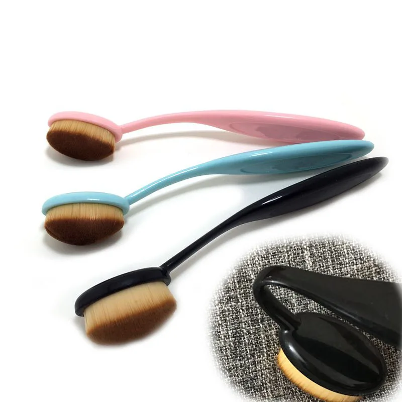 

ZHANGDI NEW 1PCS Pink blue good quality 4# toothbrush type elastic foundation BB cream makeup brush Z001018