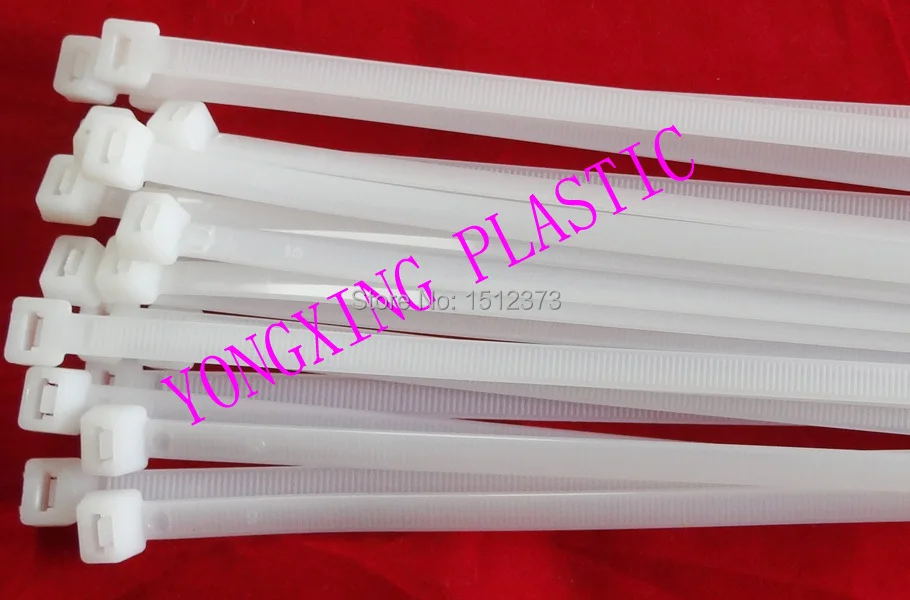

2017 freeshipping 100pcs/lot 8X400mm High Quality width 7.0mm Factory Standard Self-locking Plastic Nylon66 Zip Cable Ties
