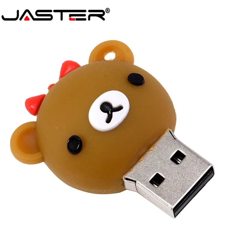 JASTER Свадебный мультяшный медведь pendrive 4 ГБ 8 16 32 64 Гб ручка для жениха usb флеш