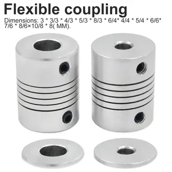 

3D Printer Flexible Shaft Coupler Stepper Motor Aluminum Alloy Couplings Parts Engraving Machine Accessories