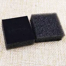 Feiluan loja caixa de jóias dentro esponja 100 pçs esponja de veludo preto apto para caixa de jóias embalagem 4*4*2.5cm caixa