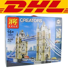 2019 New LELE 30001 30019 City Figures Expert London Tower Bridge Model Building Kits Blocks Bricks Compatible Toys Gift 10214