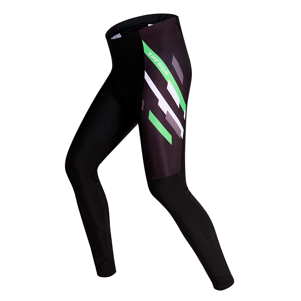 WOSAWE 4D Padded Cool Quick Dry Full Length Cycling Pants Compression