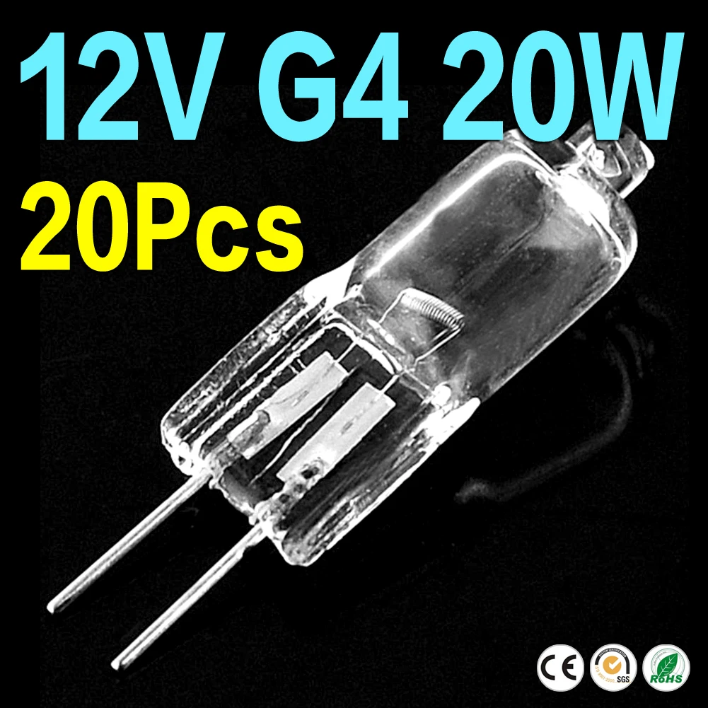 Cheap NEW Wholesale 20pcs 10pcs Halogen Lamps G4 Base 20W 12V Energy