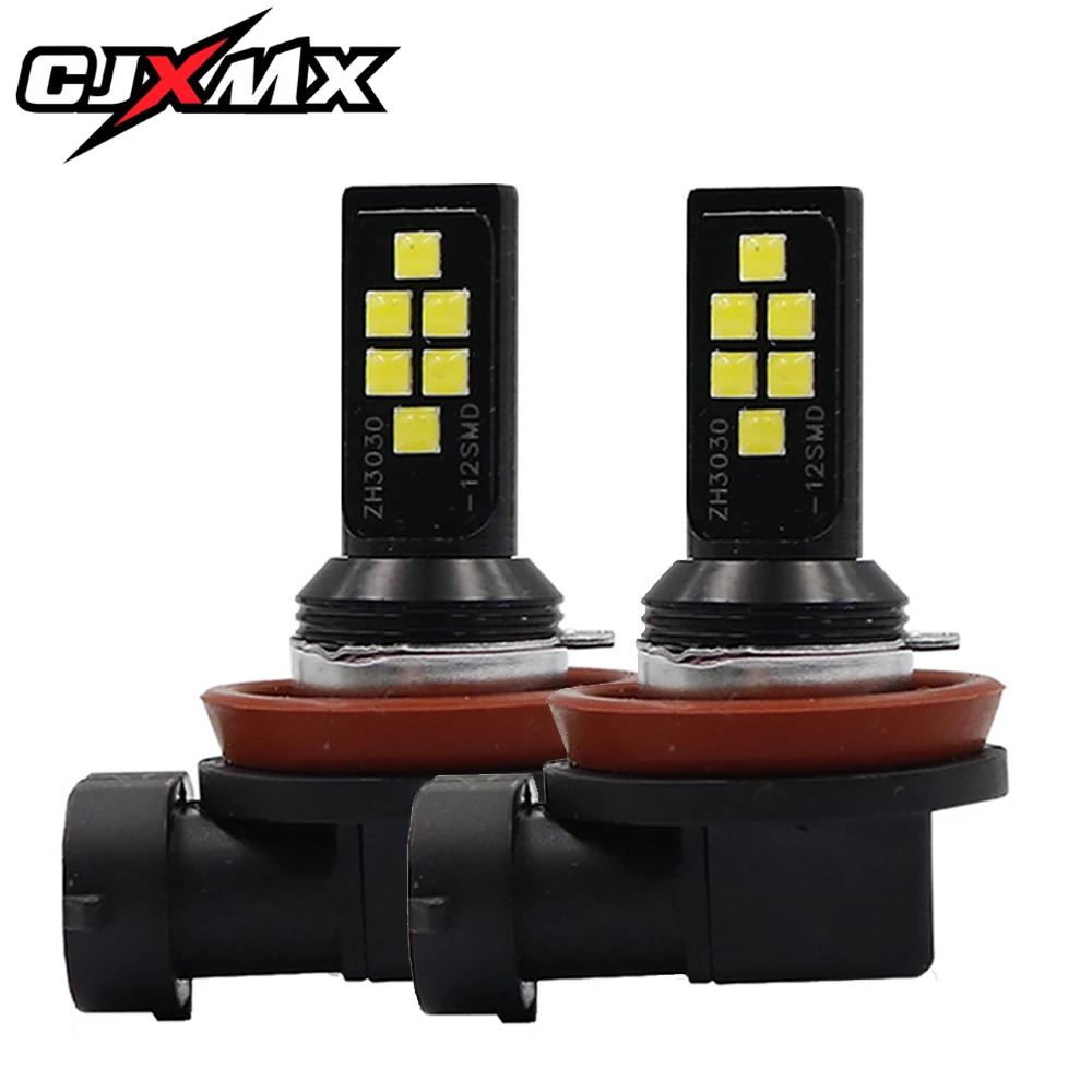 

CJXMX 2Pcs H7 LED Car Lights H8 H11 HB3 9005 HB4 9006 LED Fog Light Bulb 1400LM 6000K White Auto Driving Lamp Fog Lamps