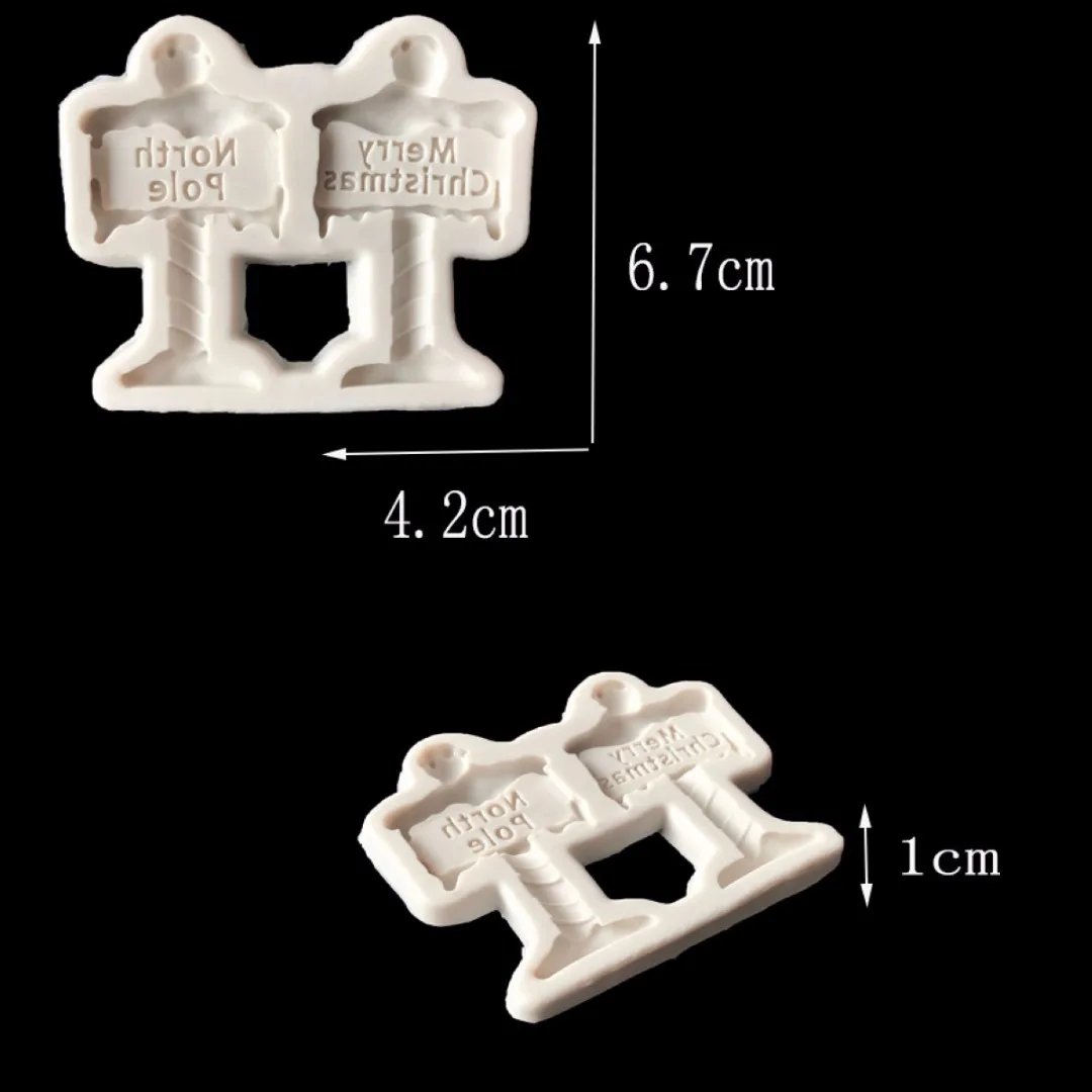 JX-LCLYL Silicone Merry Christmas Fondant Cake Mold Cake Decorating Sugarcraft Mould New