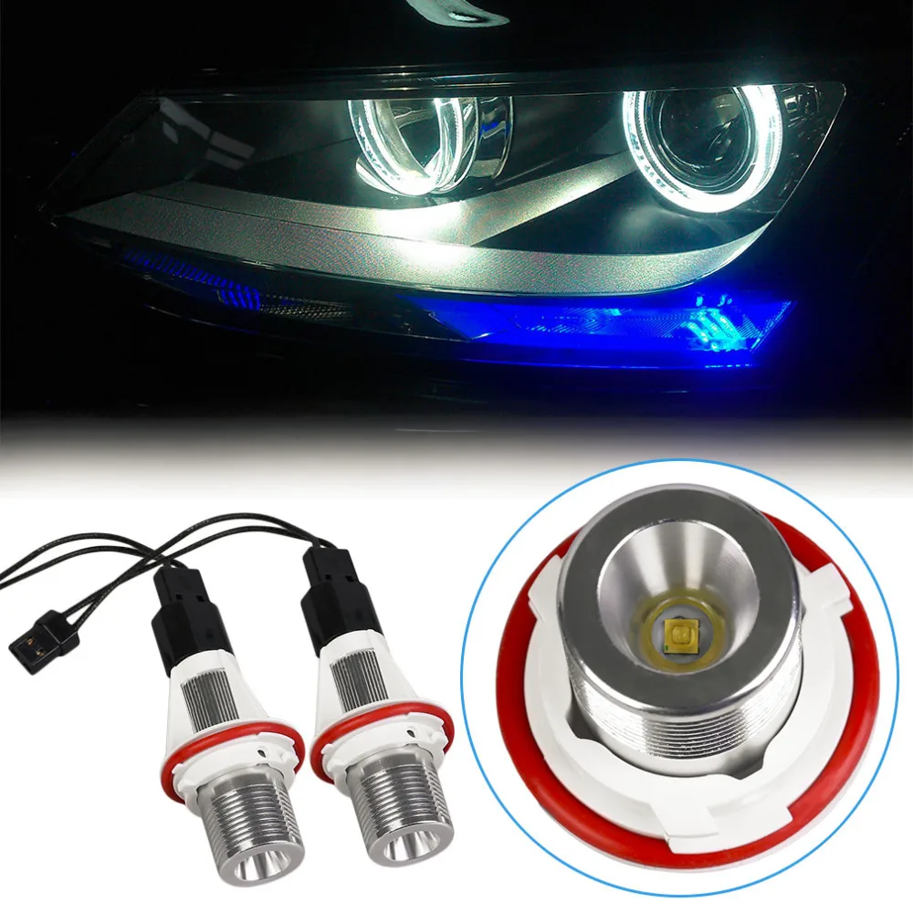 2pcs 7W Super Bright Replacement LED Angel Eyes Led Halo Ring Marker Light Bulb For BMW E39 E53 E60 E61 Hot