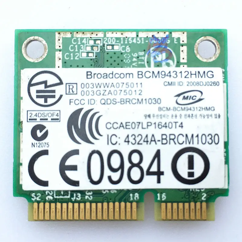 DW1397 BCM94312HMG WIFi плата Wireless WLAN card для Dell FR016 KW770 BRCM1030 54 Мбит/с Mini pci-e карта модуля для Dell 1440 1750