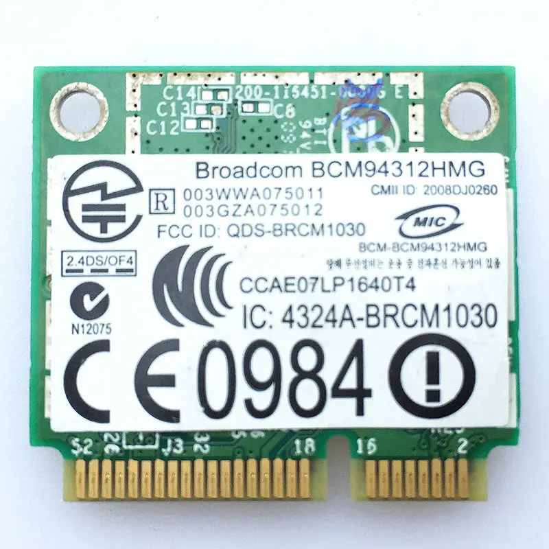 Dell DW1397 Broadcom BCM94312HMG FR016 KW770 BRCM1030 WIFi Wireless WLAN Card