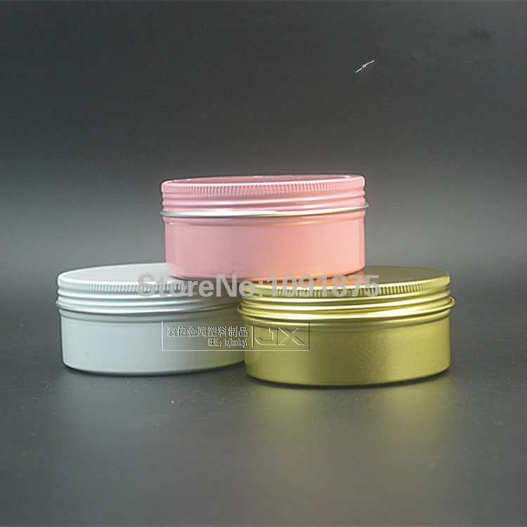 

Free shipp150g 30pcs/lot empty aluminum metal tin cans bottle with lids,150ml cosmetic cream container box aluminum jar