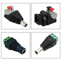 5~ 100 шт. DC разъем для светодиодной ленты Сварка светодиодные ленты адаптер разъем мужской или женский разъем