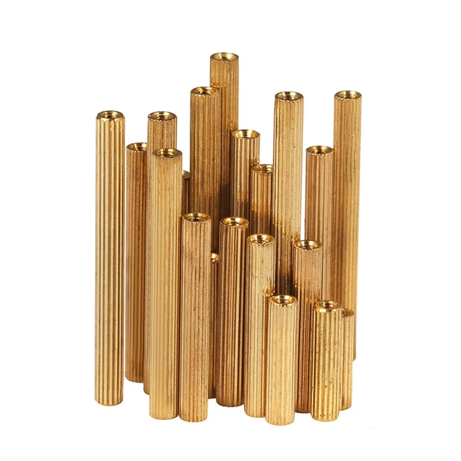 

50Pcs M2 Brass Standoff Screw Spacer Circular Double-pass Pillars Security Surveillance Cameras Spacing Screws Length 3-40mm