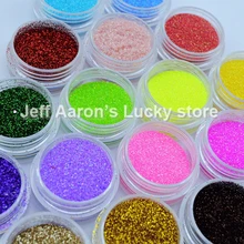 18 цветов акриловый дизайн ногтей блестящее напыление для украшение для ногтей инструменты маникюрный набор