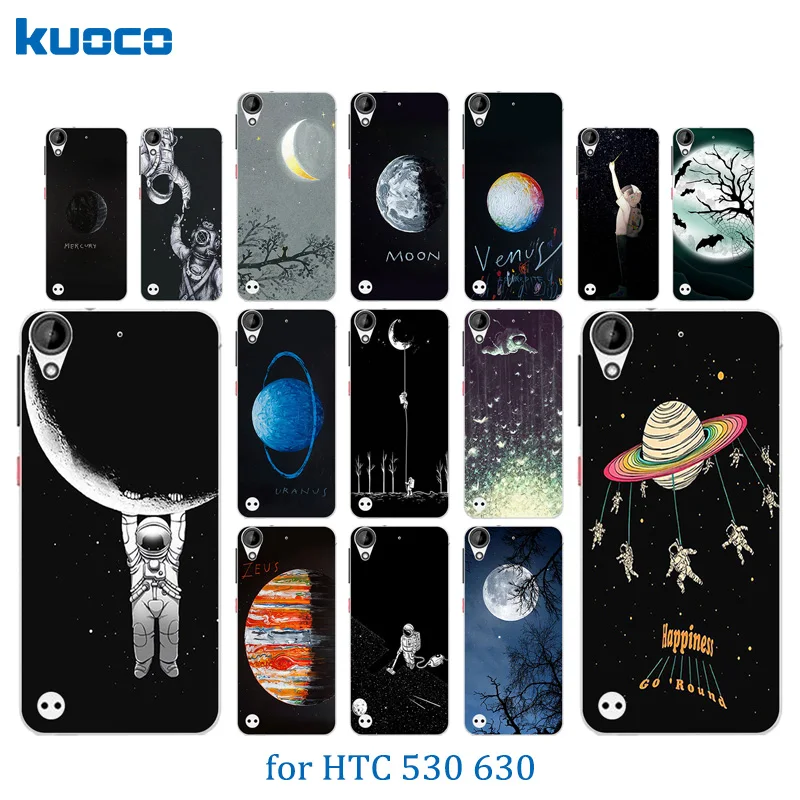 Новый Идеальный дизайн задняя крышка с изображением космоса Луны для HTC Desire 530/Desire