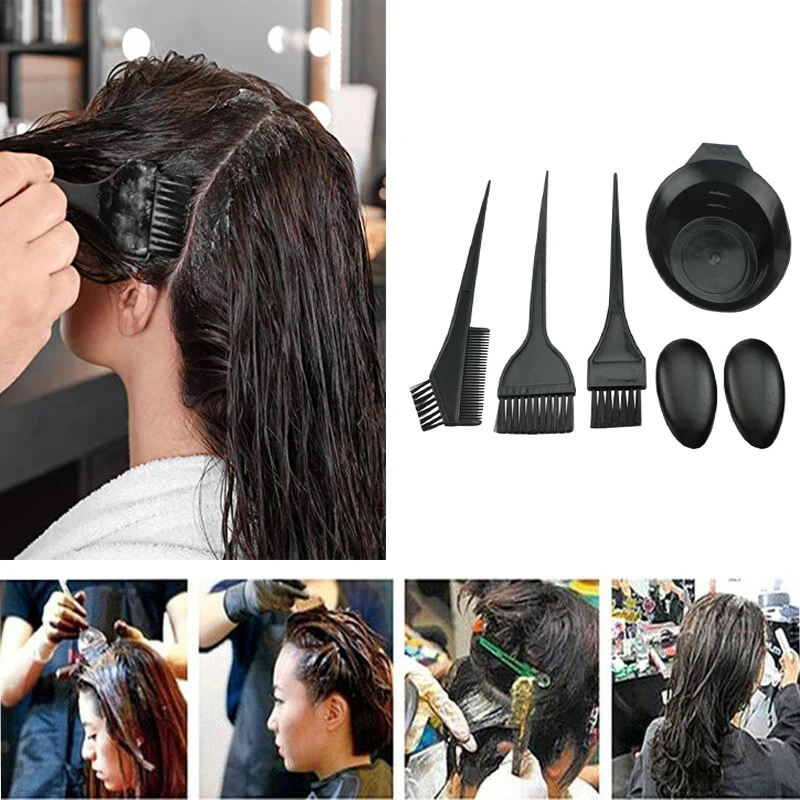 

Hair Dyeing Kit Hair Coloring Brush Bowl Comb Tinting Tool Set Bleaching Dye Kit Beauty Comb