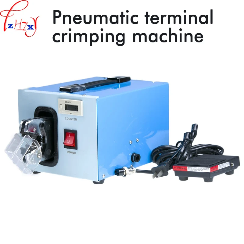 Pneumatic terminal crimping machine AM-201 press with digital display counter 220V 6W | Инструменты
